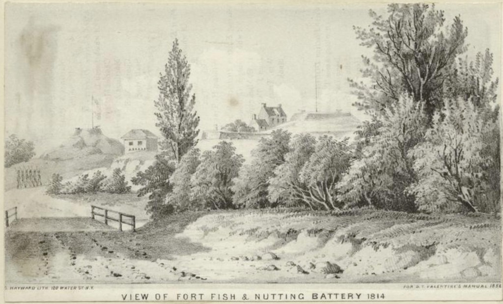 Fort Fish, Kingsbridge Road, Harlem Creek, McGowan House, 1814